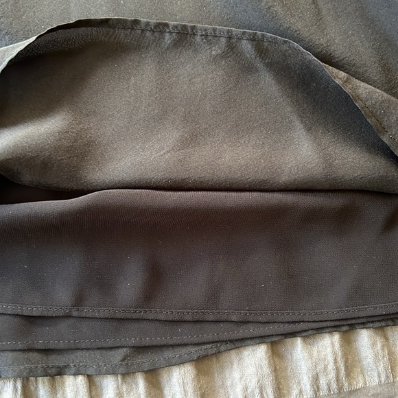 NWT Ann Taylor Pleated Collar Silk Black Blouse Top Womens Sz 14 - Picture 10 of 16